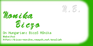 monika biczo business card