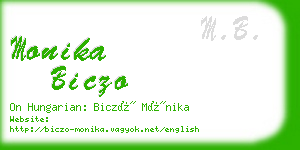 monika biczo business card